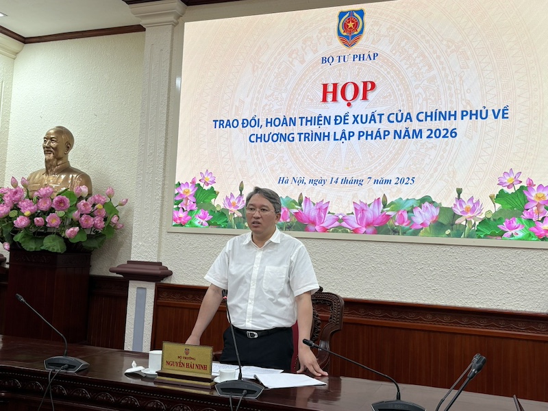 Trao đổi, hoàn thiện Đề xuất của Chính phủ về Chương trình lập pháp năm 2026